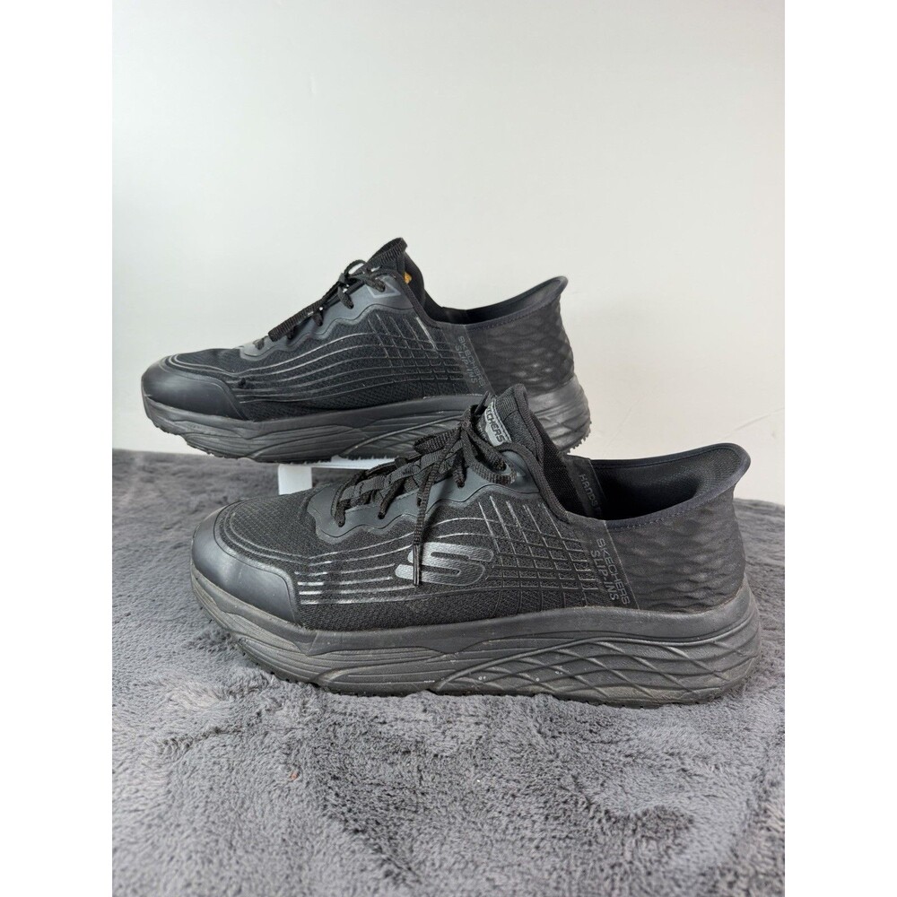 Skechers Work Men’s Size 12 Black Slip Resistant Lace Up Work Shoes Sneakers